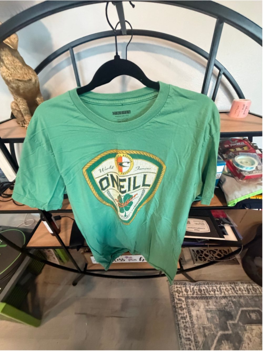Men's O'Neill Green Short Sleeve Graphic T-Shirt, Size Large